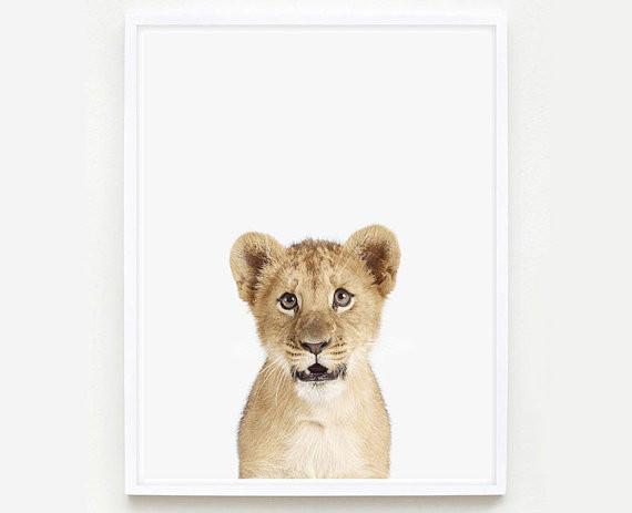 Lion Cub Little Darling Print - Project Nursery