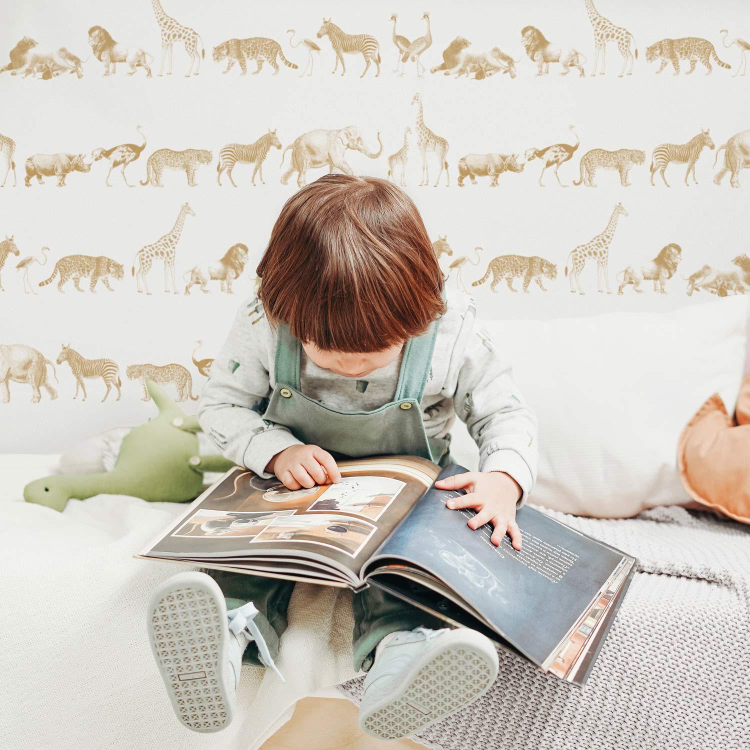 Vintage Safari Animal Wallpaper - Project Nursery