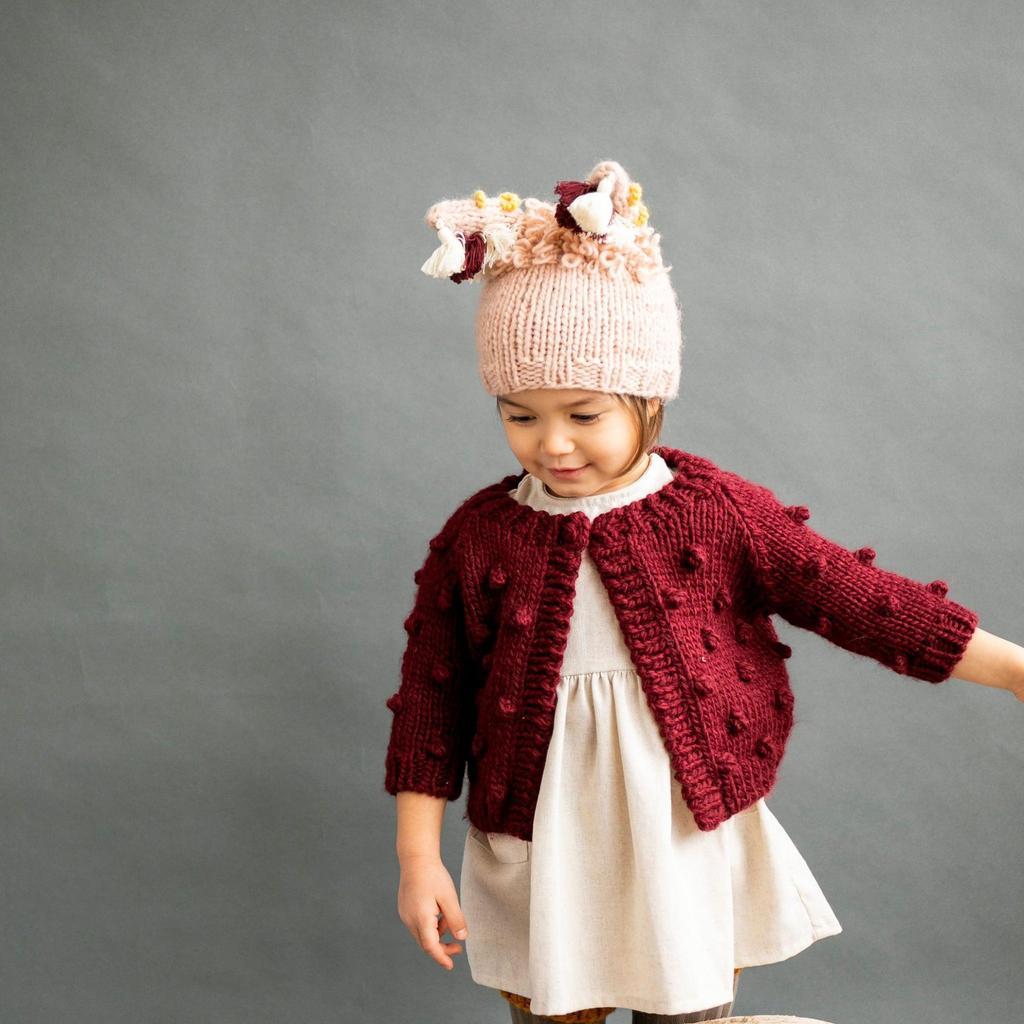 Pink Llama Knit Hat - Project Nursery