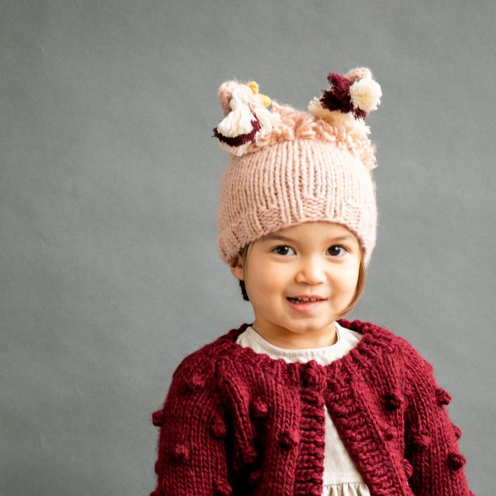 Pink Llama Knit Hat - Project Nursery