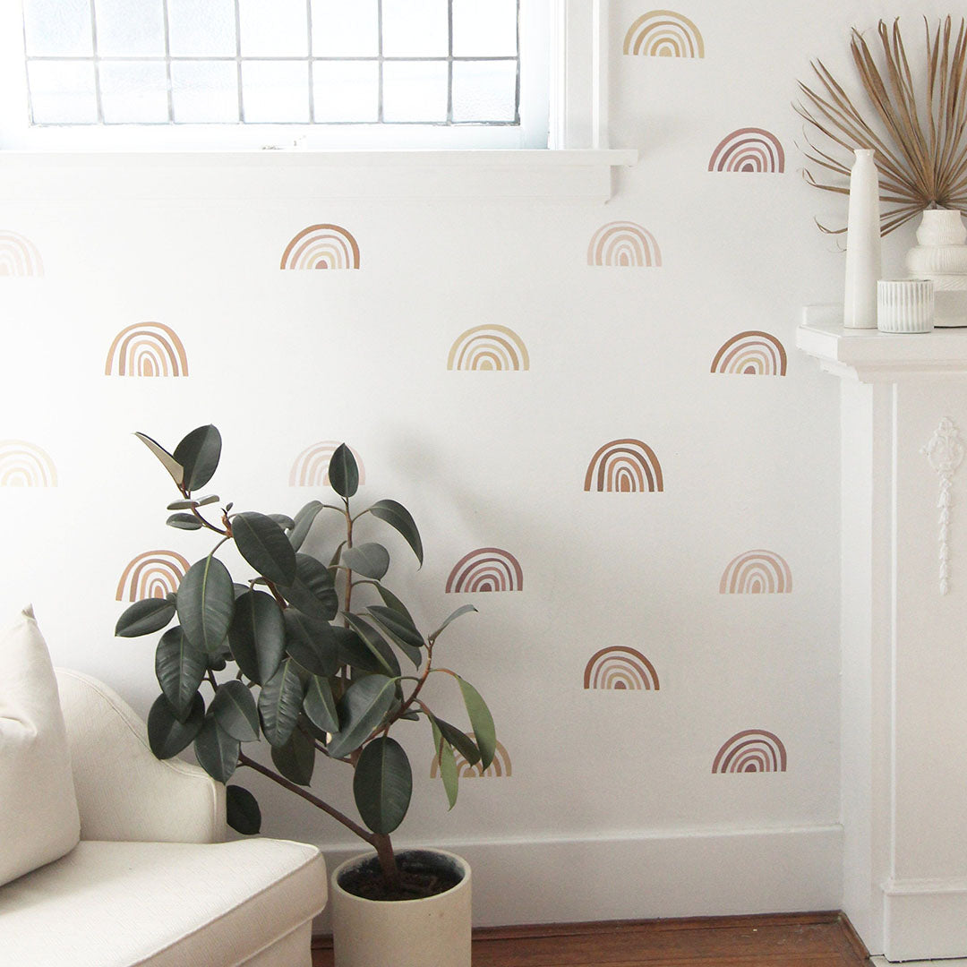 Mini Ombre Rainbow Wall Decals