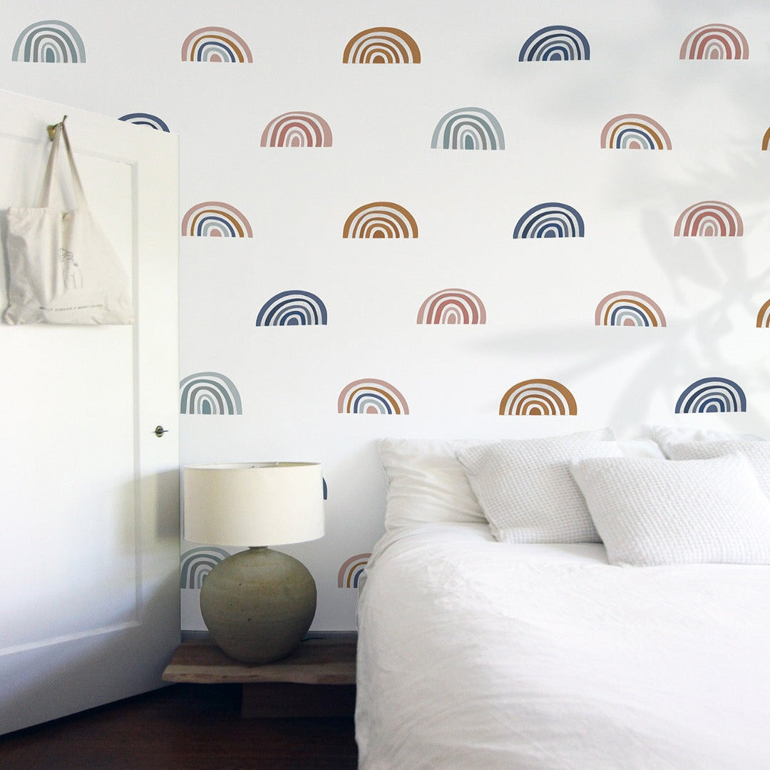 Mini Ombre Rainbow Wall Decals