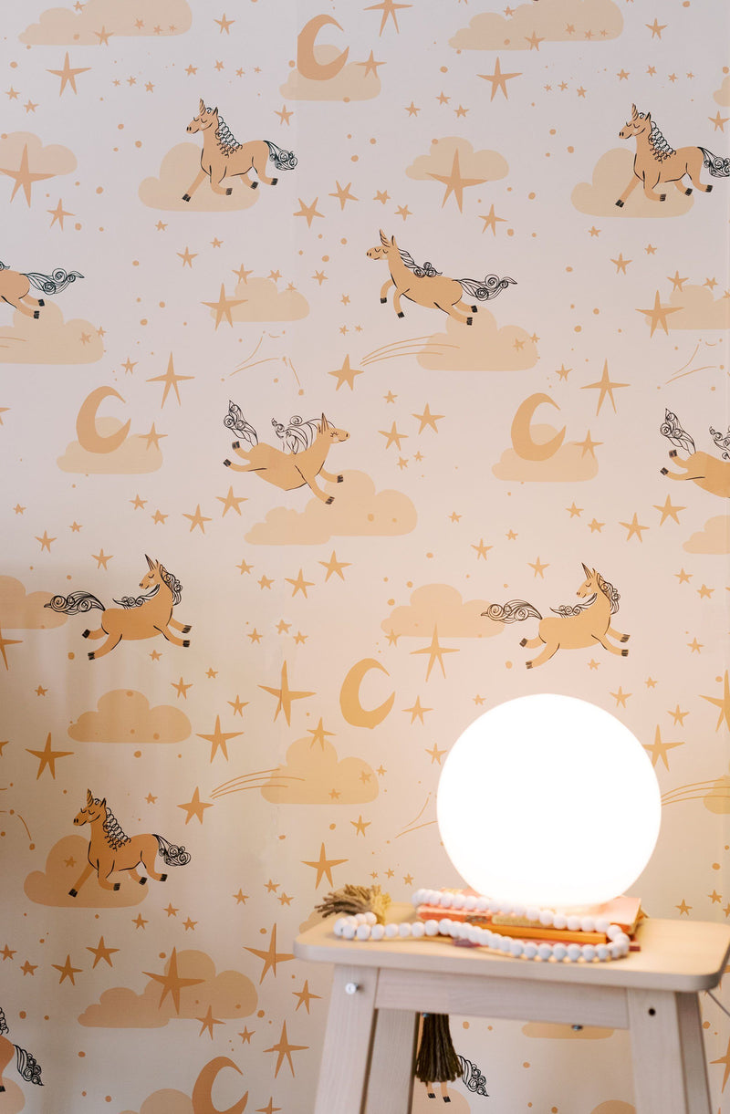 Goodnight Moon Wallpaper - Project Nursery