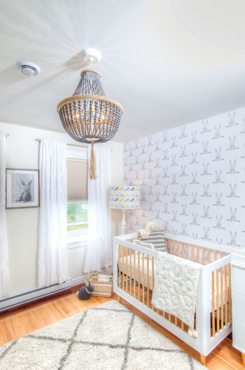 Baby Bunny Butt Wallpaper - Project Nursery