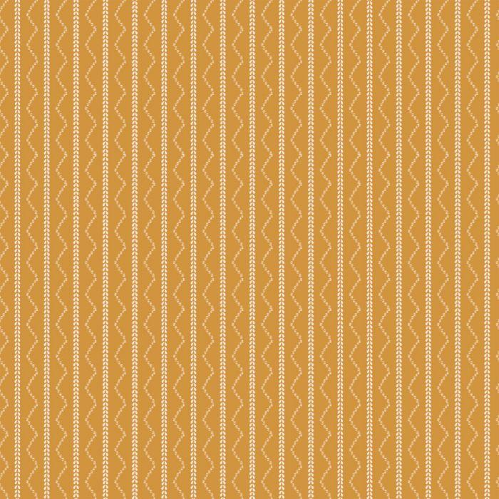 Rick Rack Stripe Wallpaper - Gold Aztec - Project Nursery