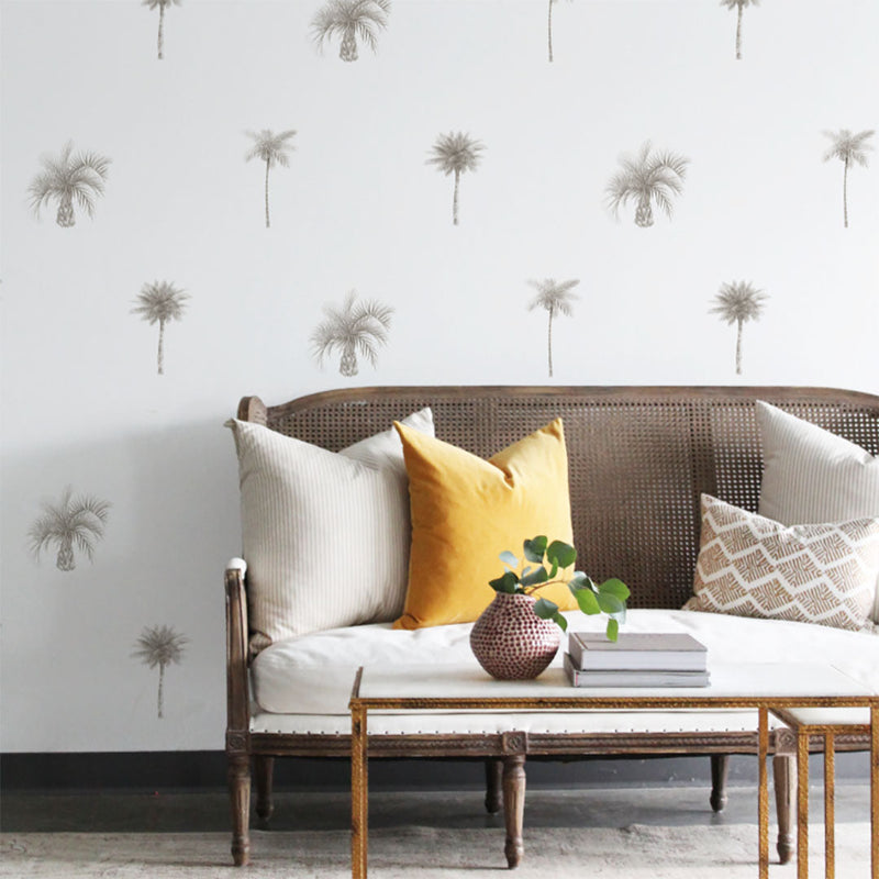 Palm Tree Pattern Wall Decal Set