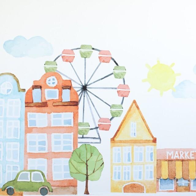 Parisienne Market Place Wall Decals