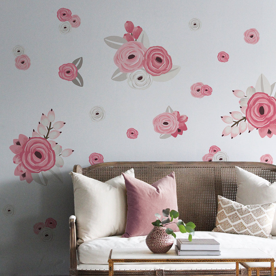 Eden Floral Wall Decal Clusters