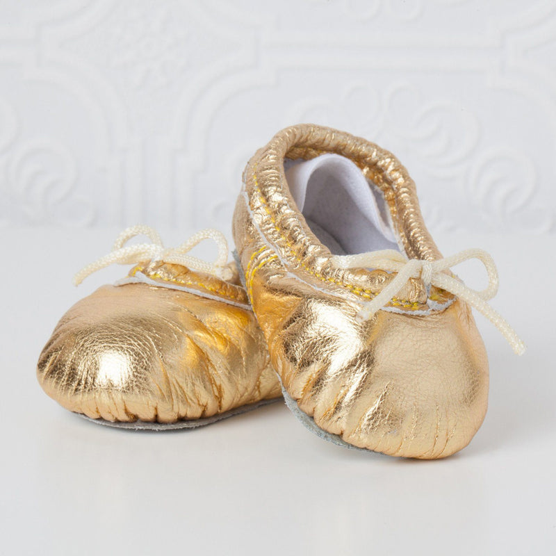 Gold Baby Ballet Slippers - Project Nursery