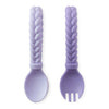 Sweetie Spoon + Fork Set - Amethyst + Purple - Project Nursery