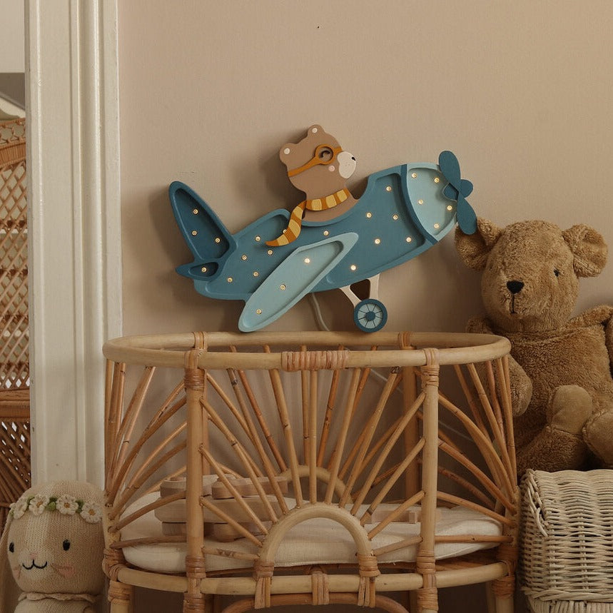 Little Lights Vintage Plane Lamp
