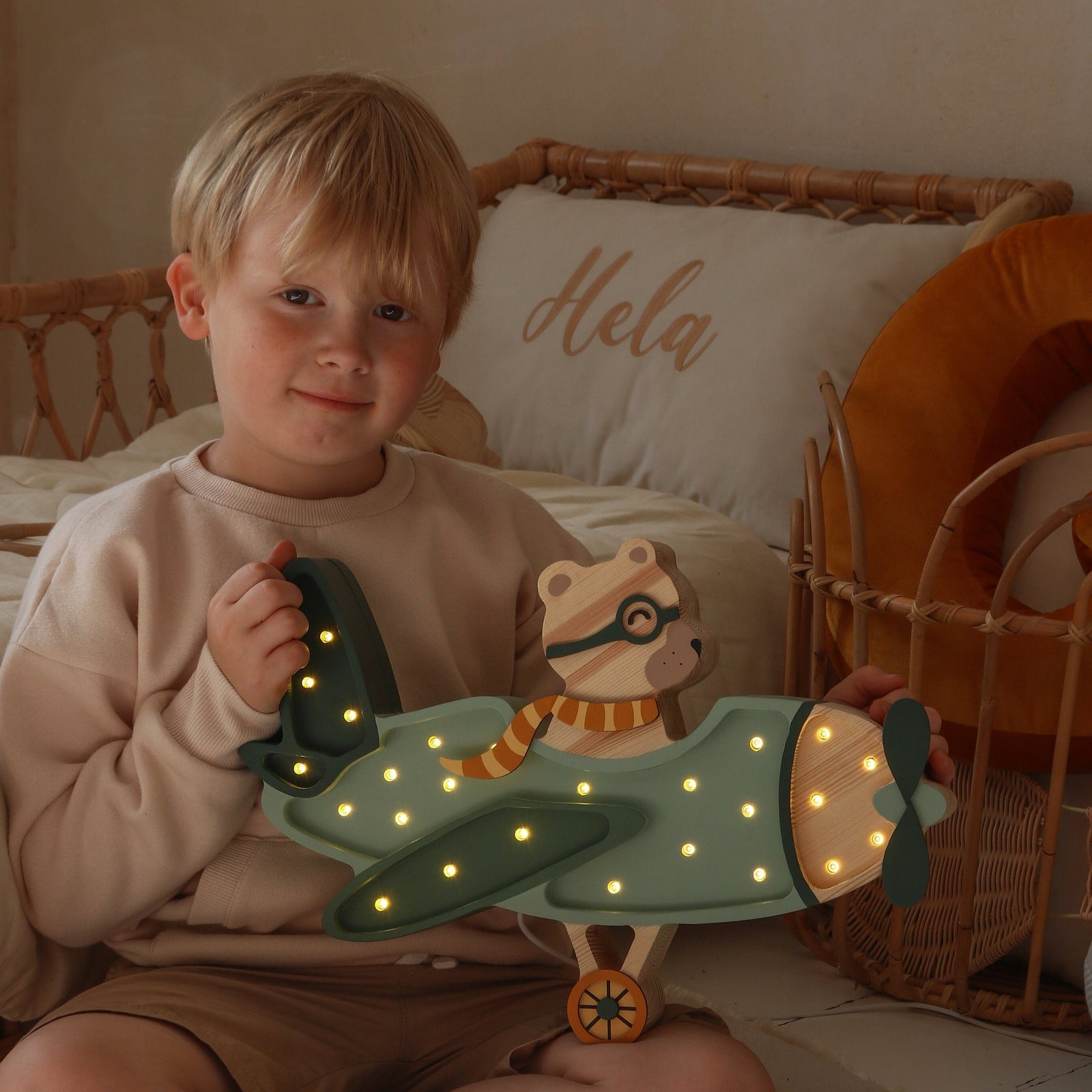 Little Lights Vintage Plane Lamp
