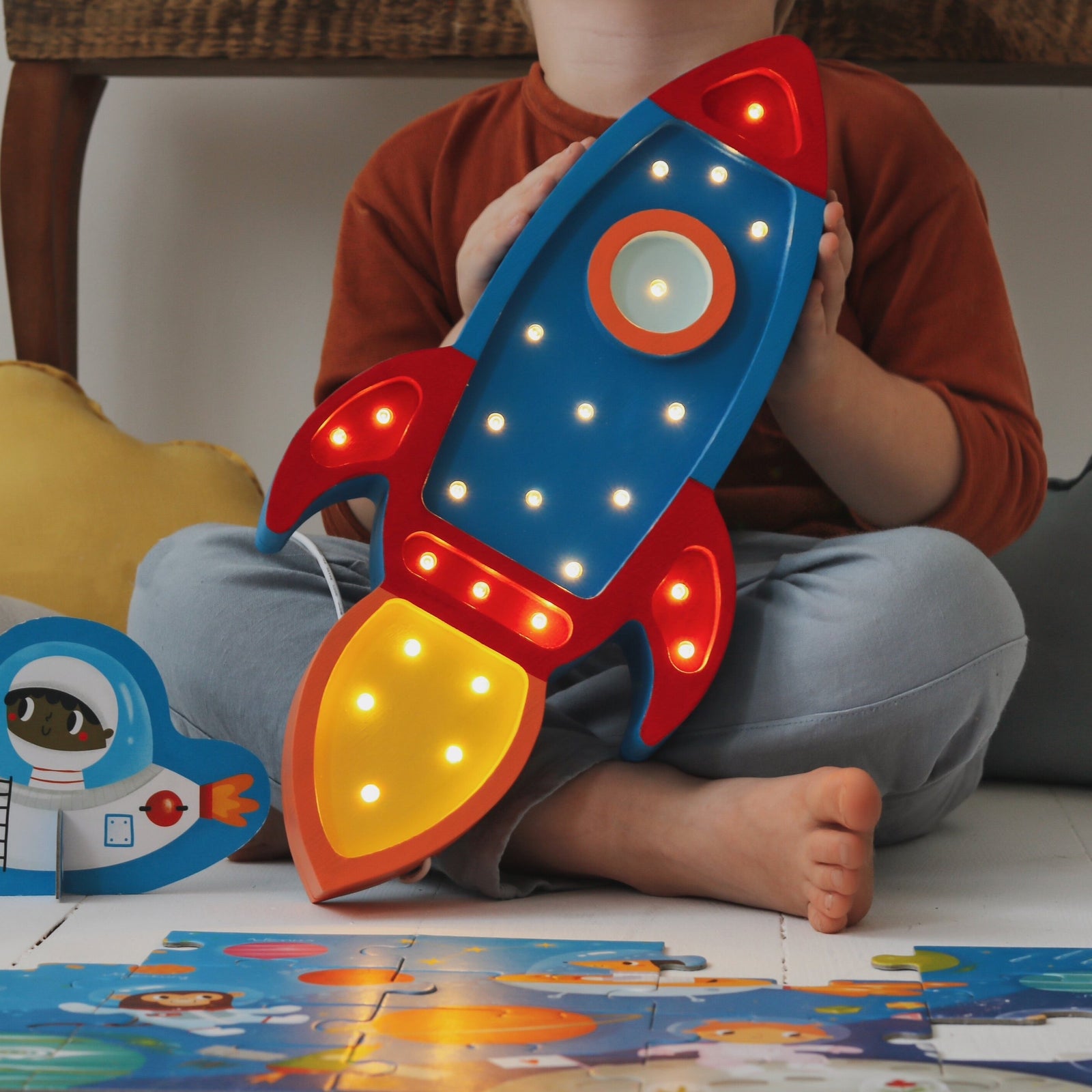 night light that looks like rocket ship
