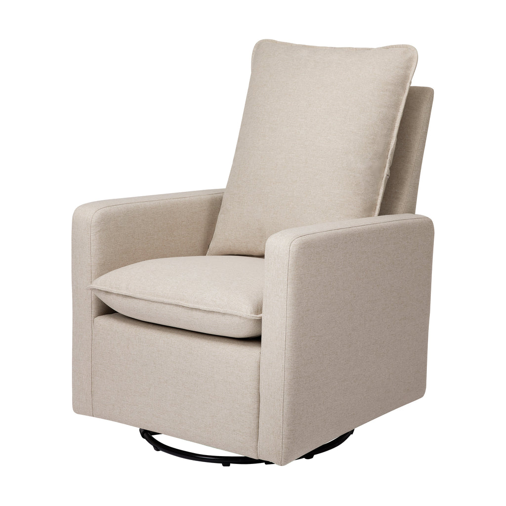 Cali Pillowback Swivel Glider in Eco-Performance Fabric - Project Nursery