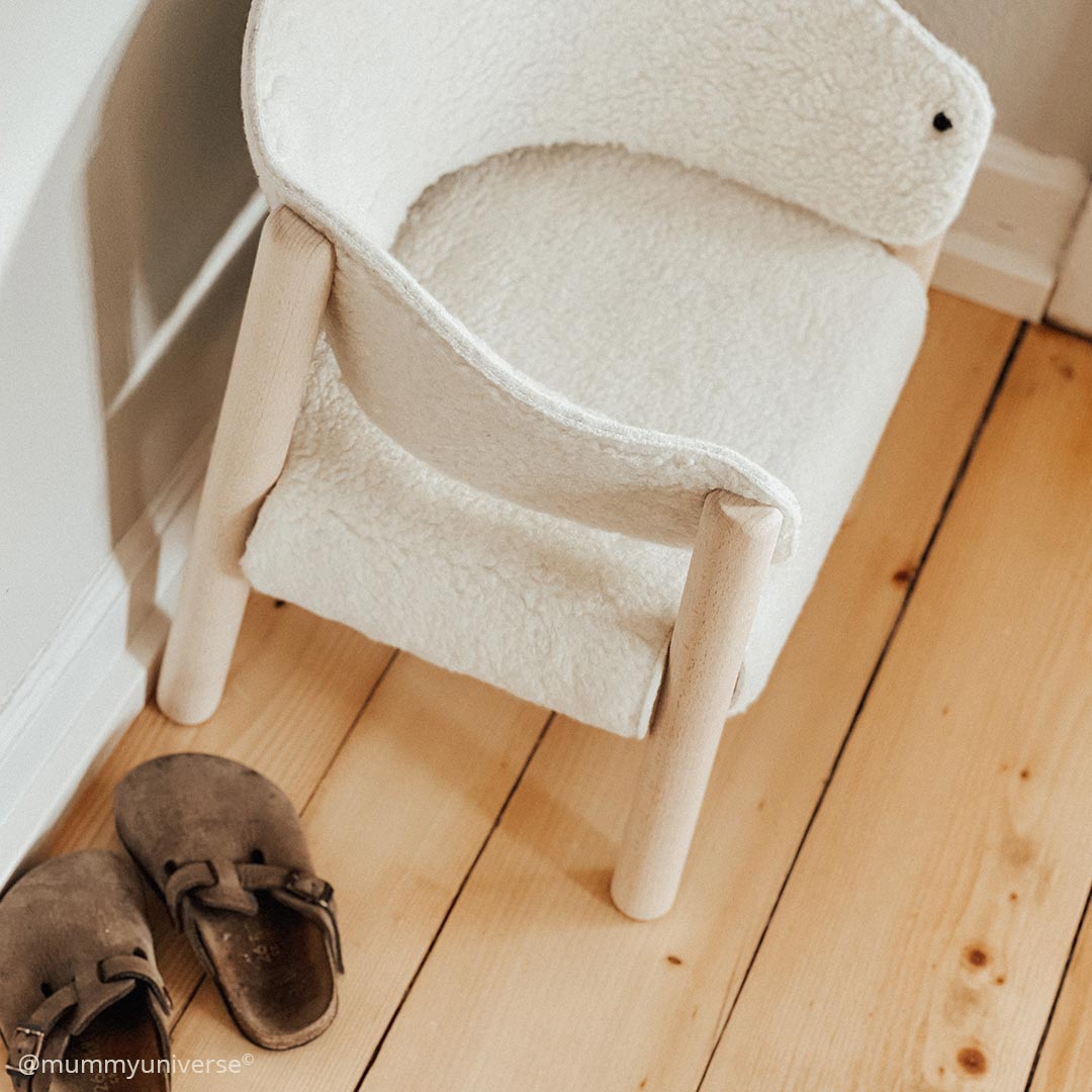 Saba Chair - Fur Milk