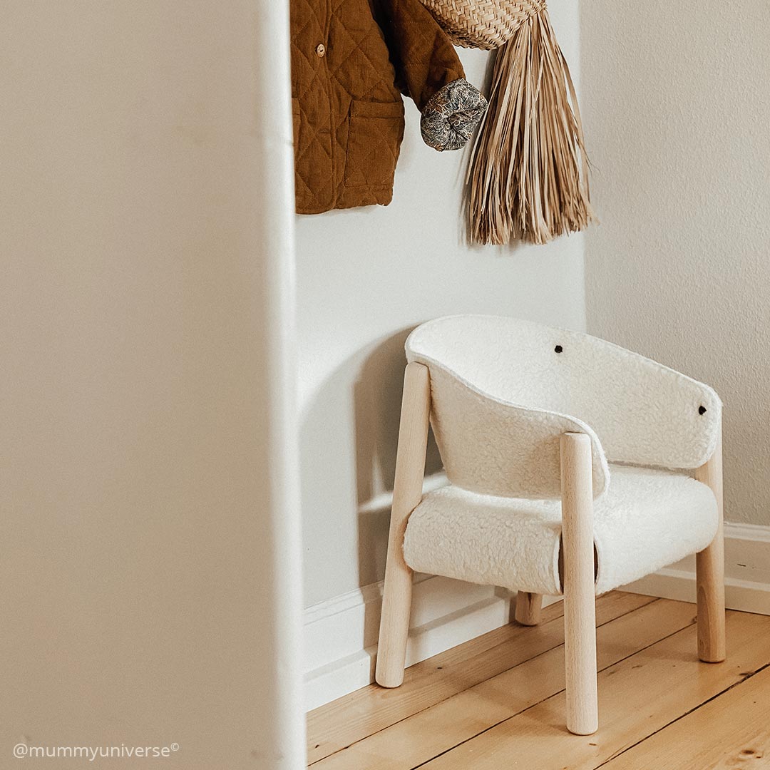 Saba Chair - Fur Milk