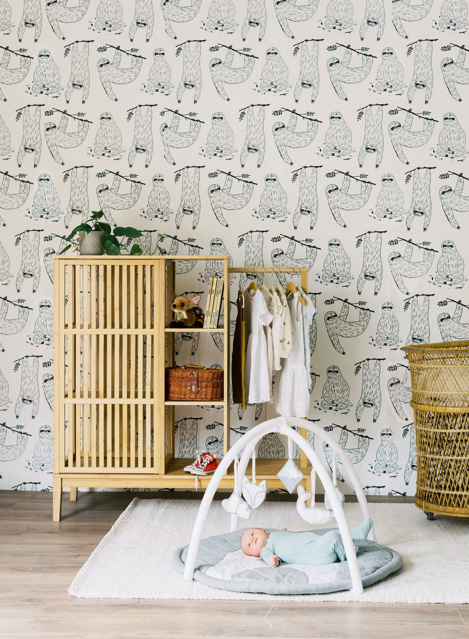 Mr. Sloth Wallpaper - Project Nursery