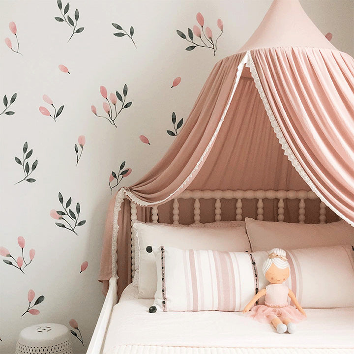 Soft Blush Floral Wall Decals by Urbanwalls – Project Nursery
