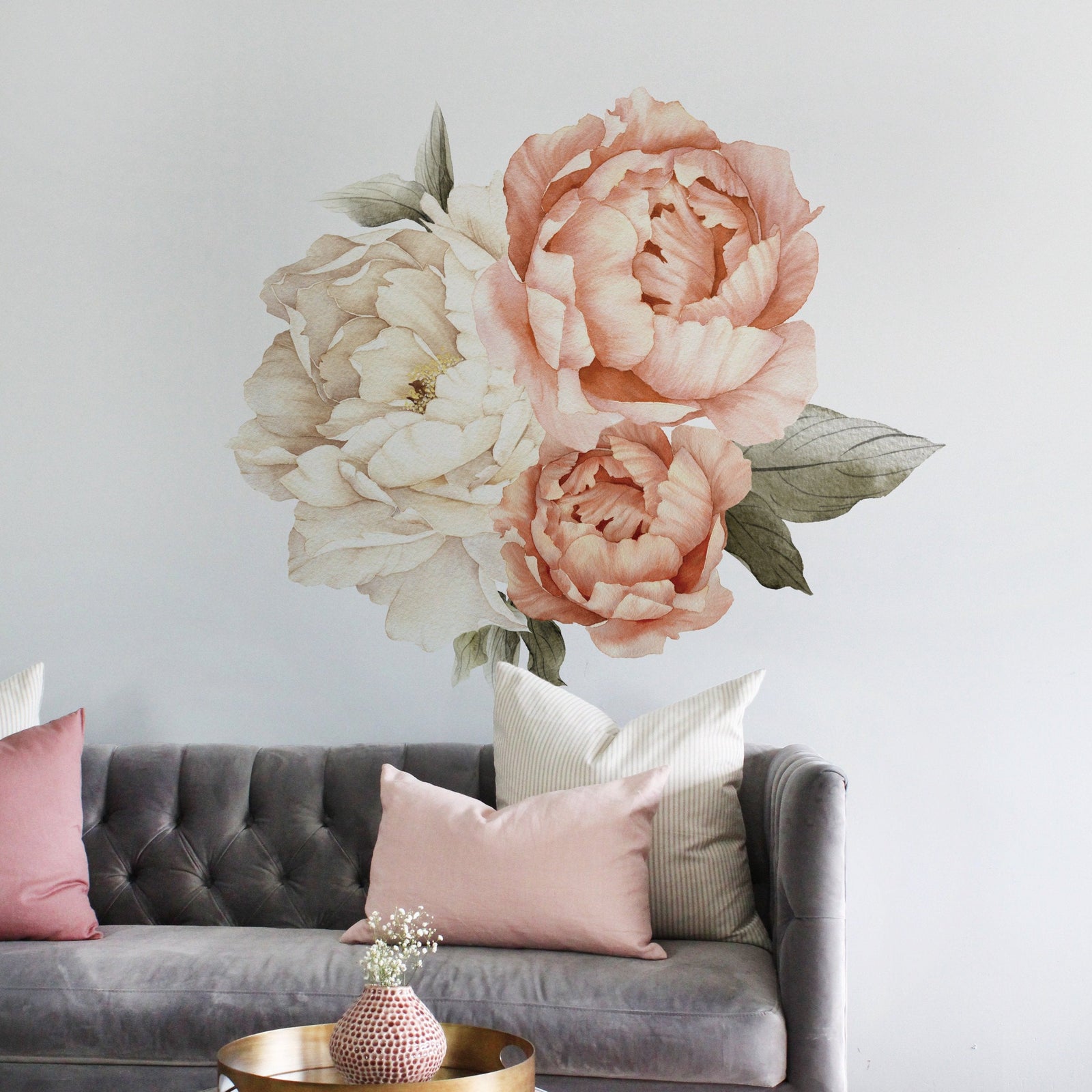 Summer Daze Peony Wall Decals