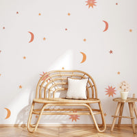 Sun + Moon Wall Decals