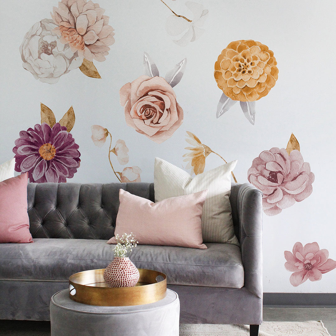 Victoria Florals Wall Decal Set