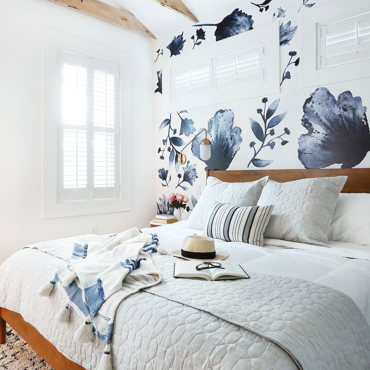 Water + Ink Floral Wall Decals