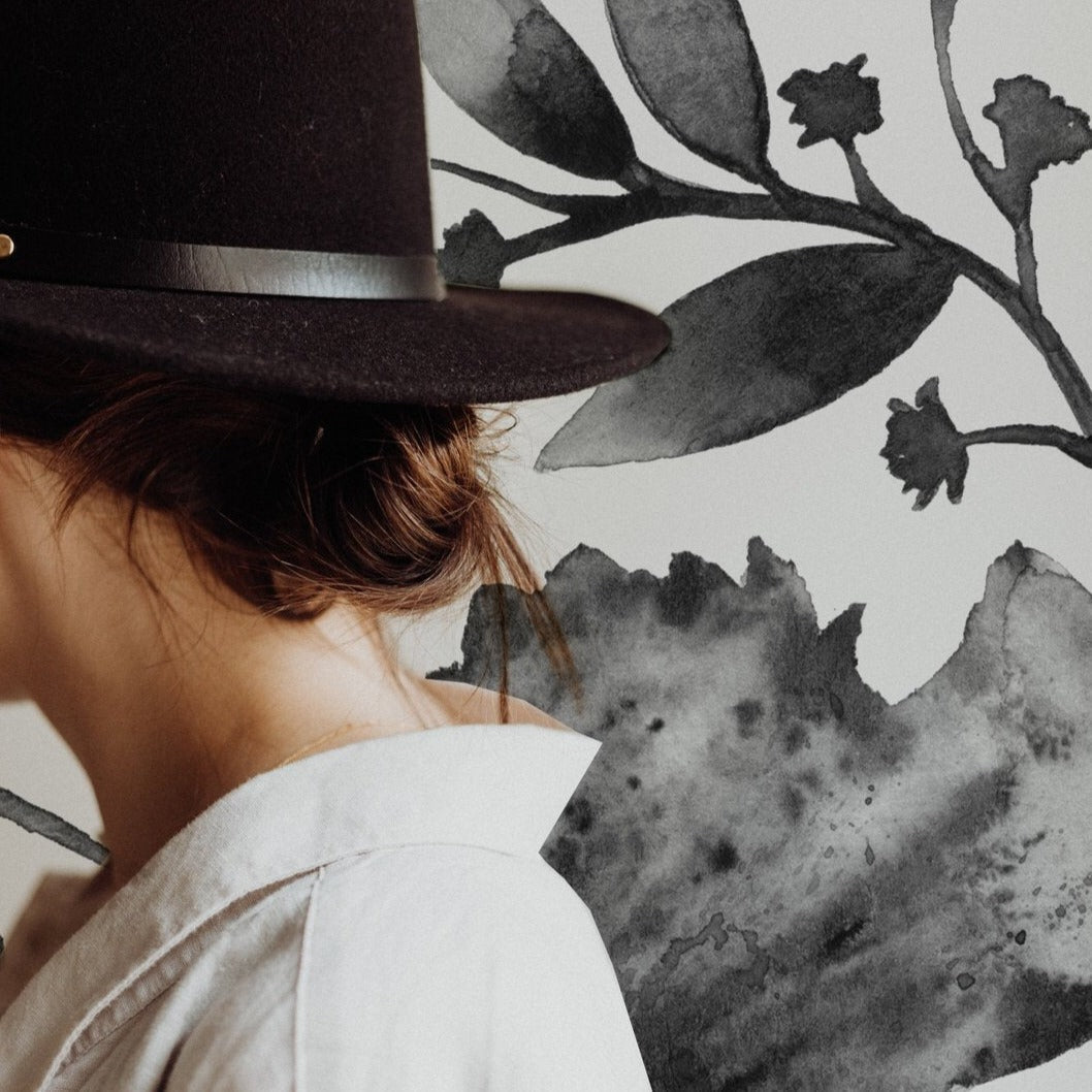 Water + Ink Floral Wall Decals