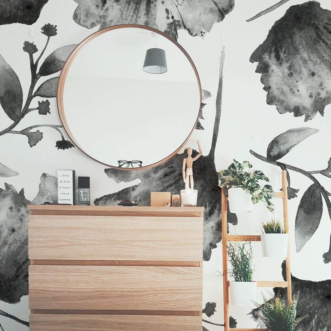 Water + Ink Floral Wall Decals