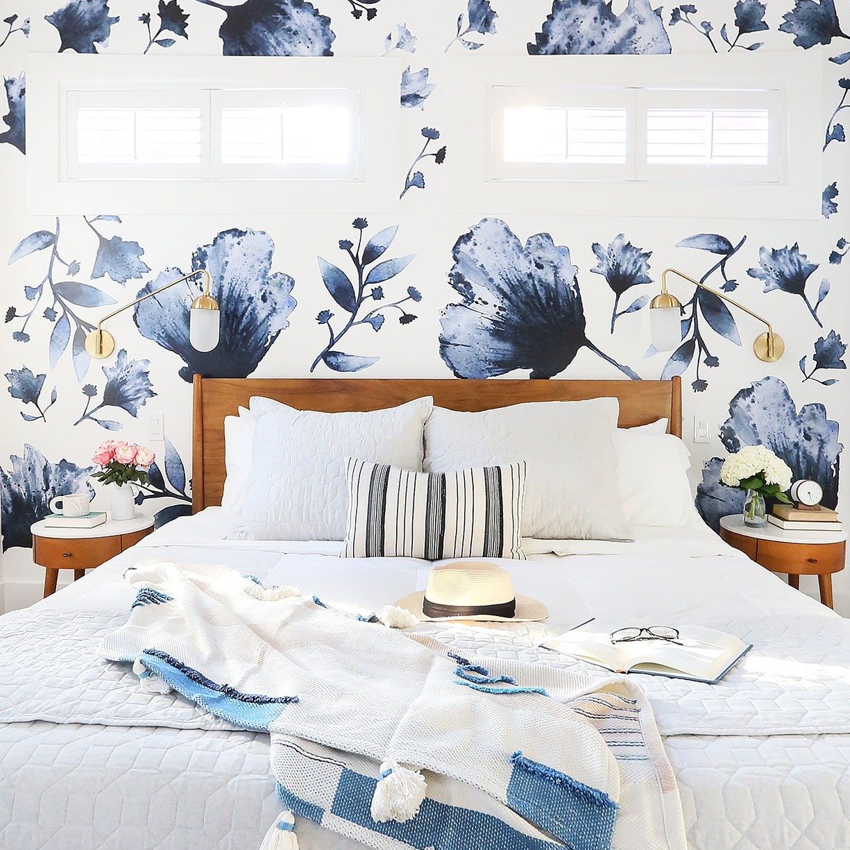 Water + Ink Floral Wall Decals
