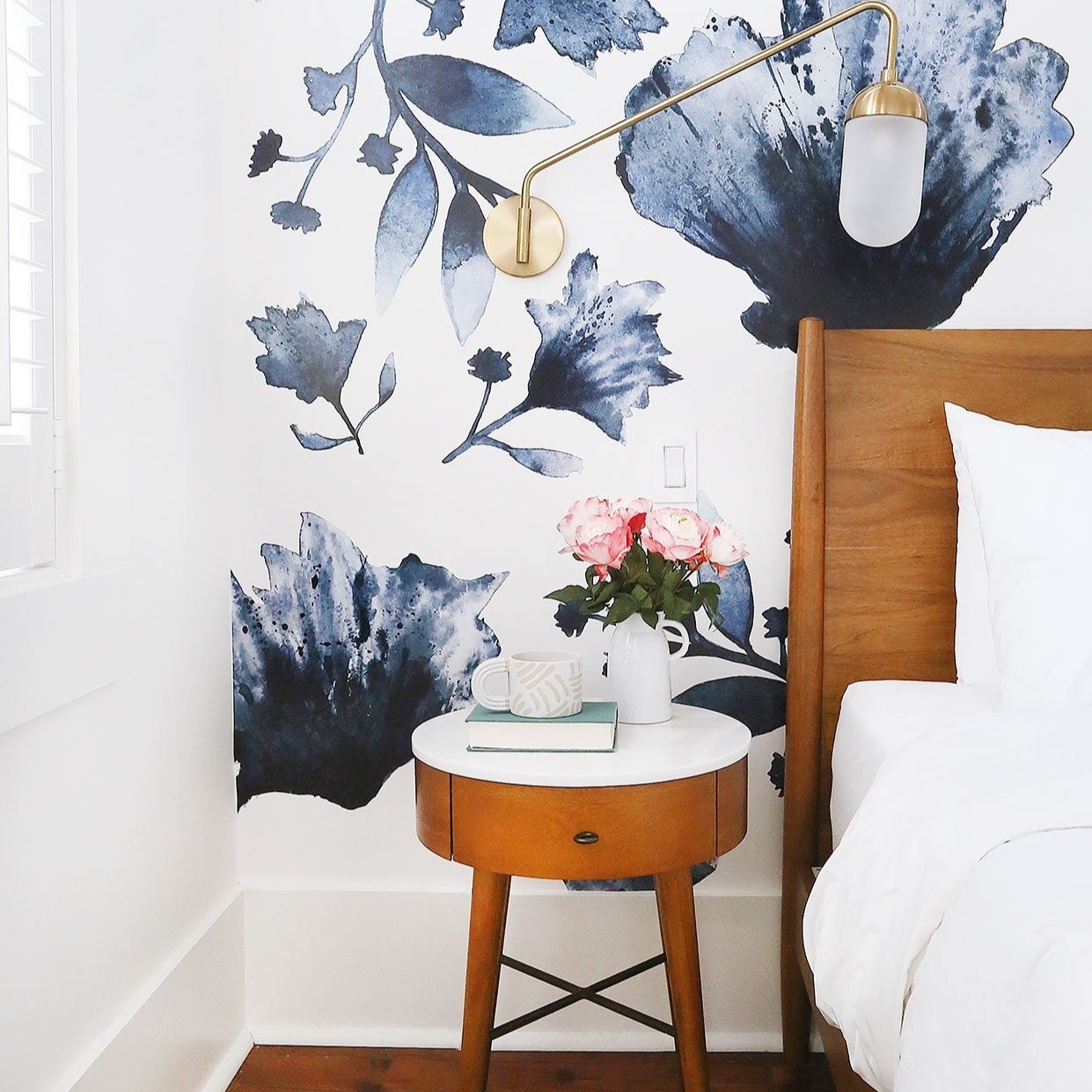 Water + Ink Floral Wall Decals