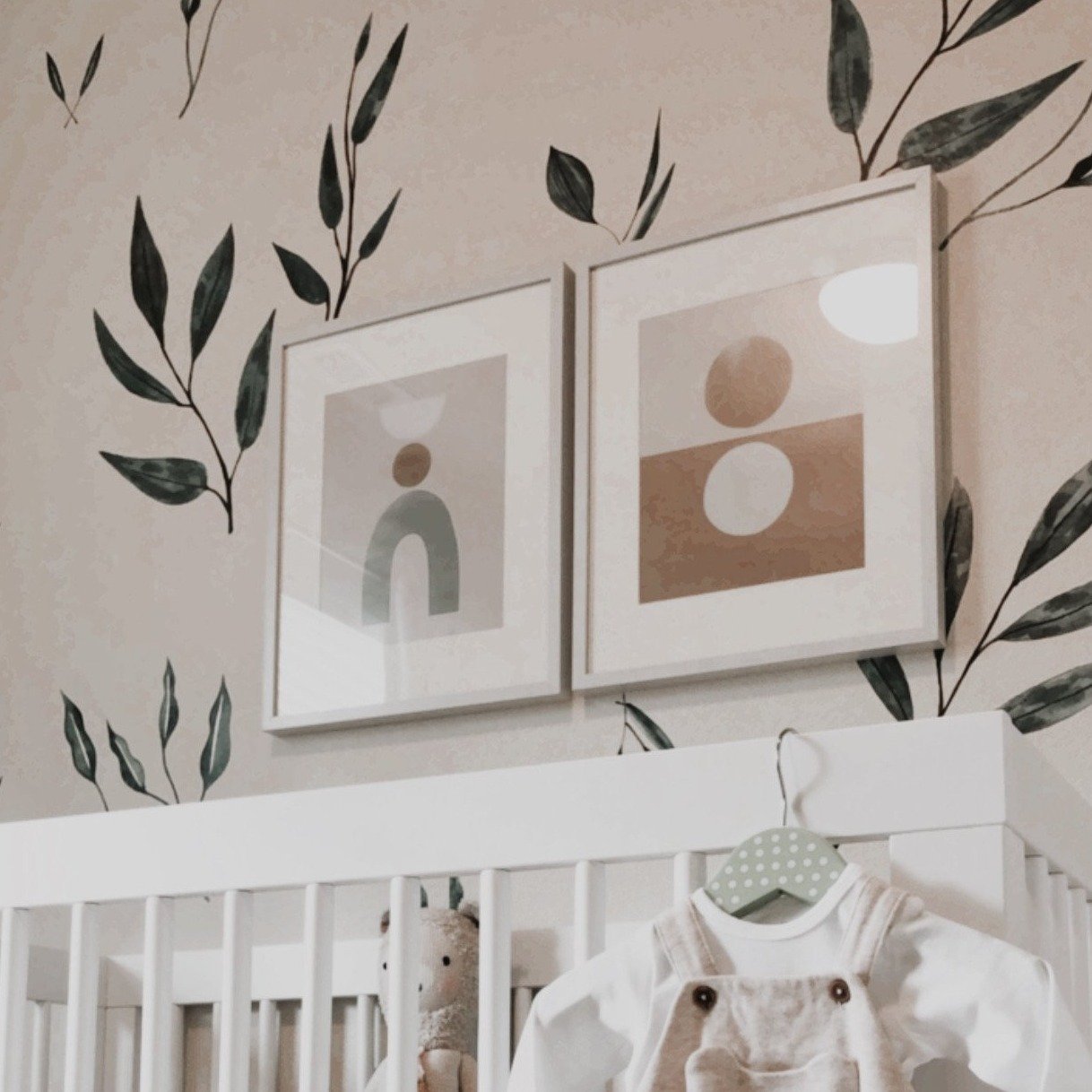 Watercolor Leaf Wall Decals