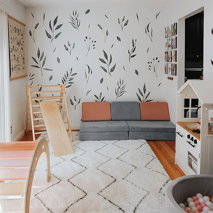 Watercolor Leaf Wall Decals