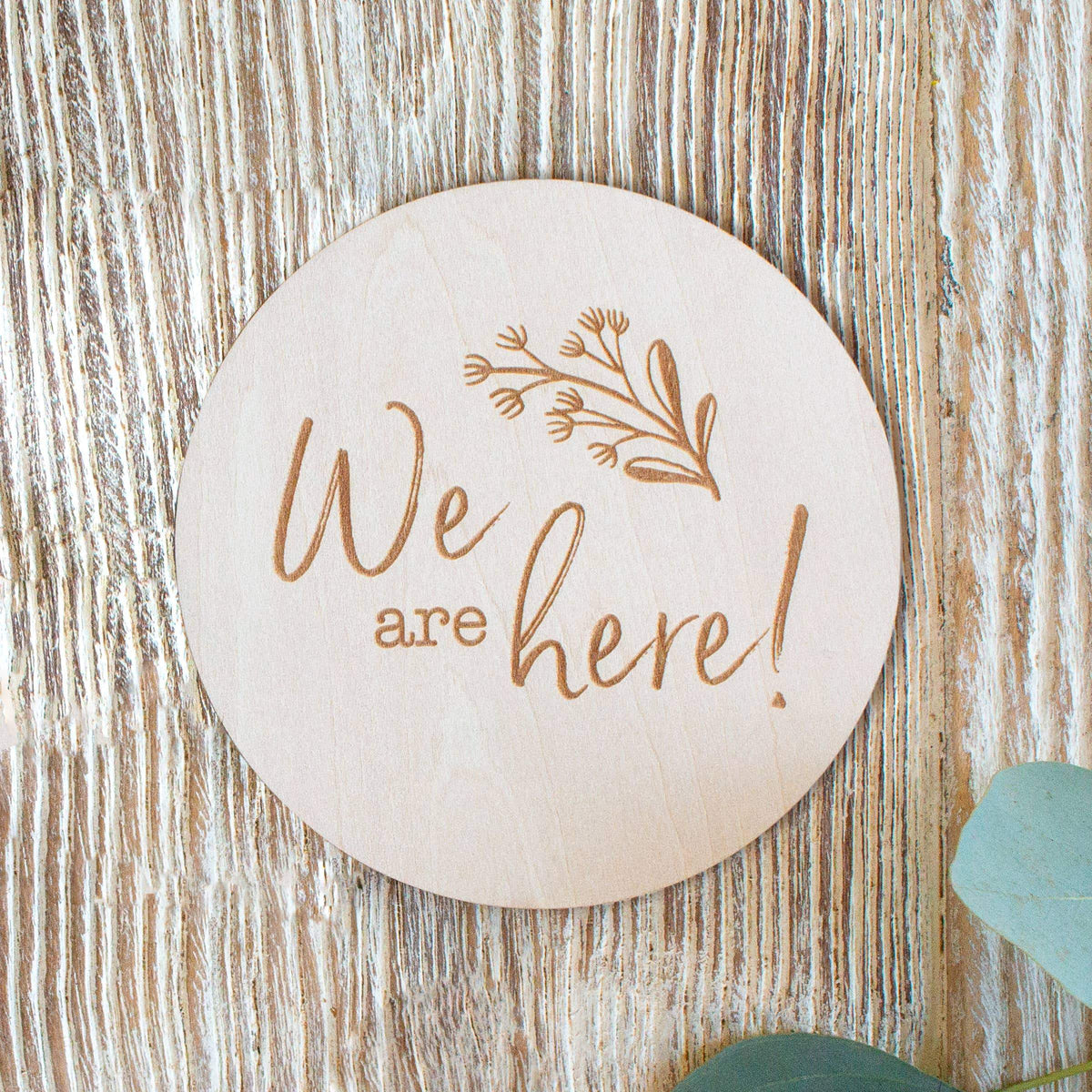 We are Here Milestone Disc - Project Nursery