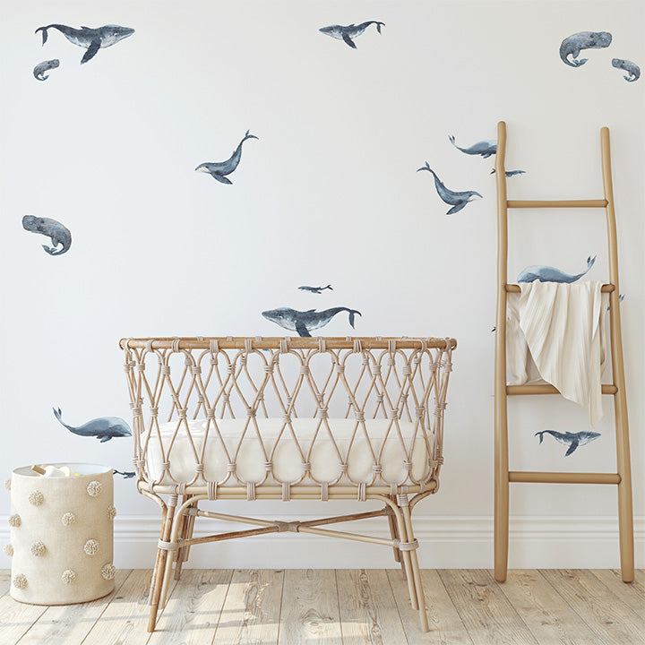 Whale Wall Decal Set